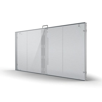 da cortina transparente das telas do diodo emissor de luz de 1000x500mm exposição transparente 3.9mm do filme do diodo emissor de luz 3500 Cd/M2