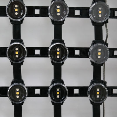 Painel de exposição de vidro exterior 30W da parede do diodo emissor de luz da malha IP67 P50 da tela do diodo emissor de luz